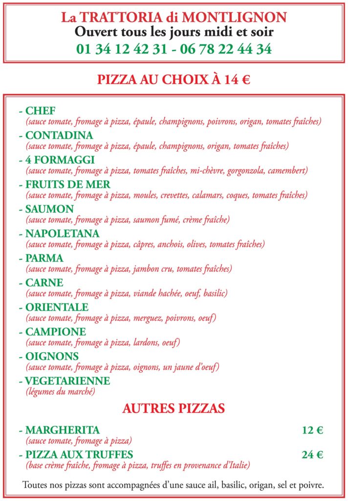 Pizzas La Trattoria