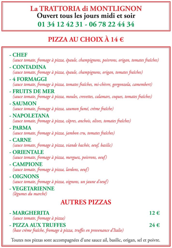 Pizzas La Trattoria