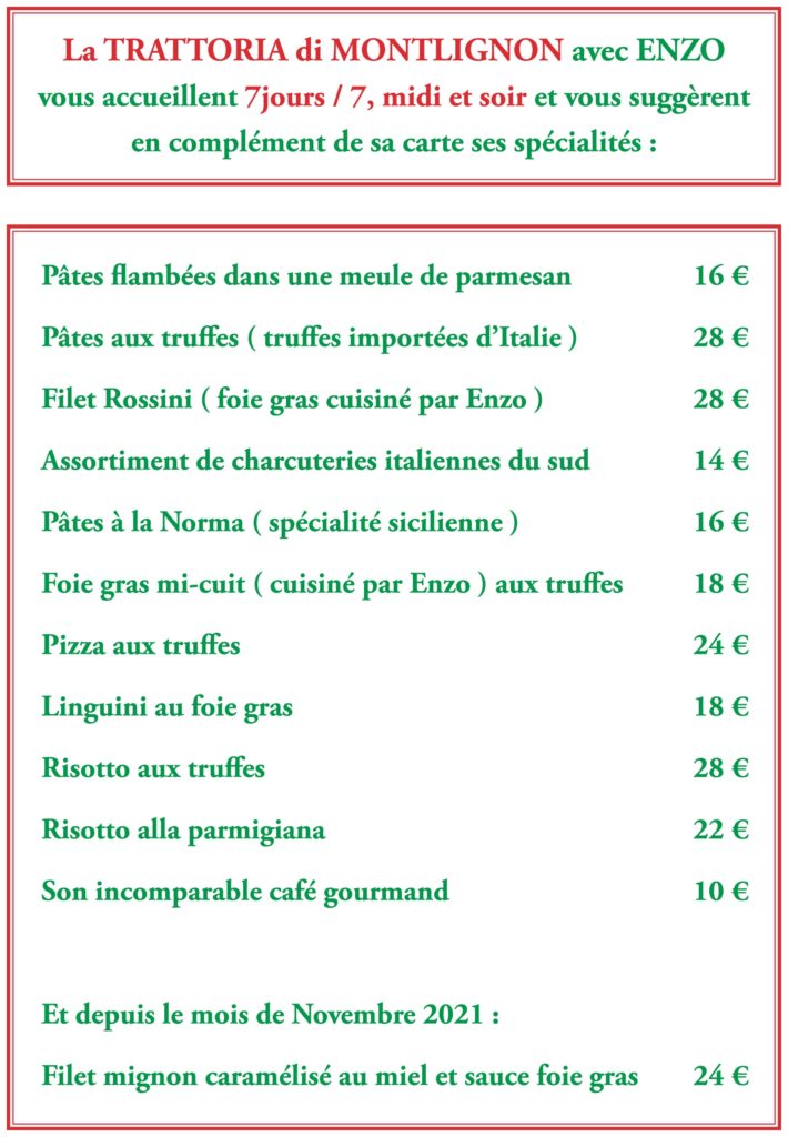 Nouvelles suggestions La Trattoria